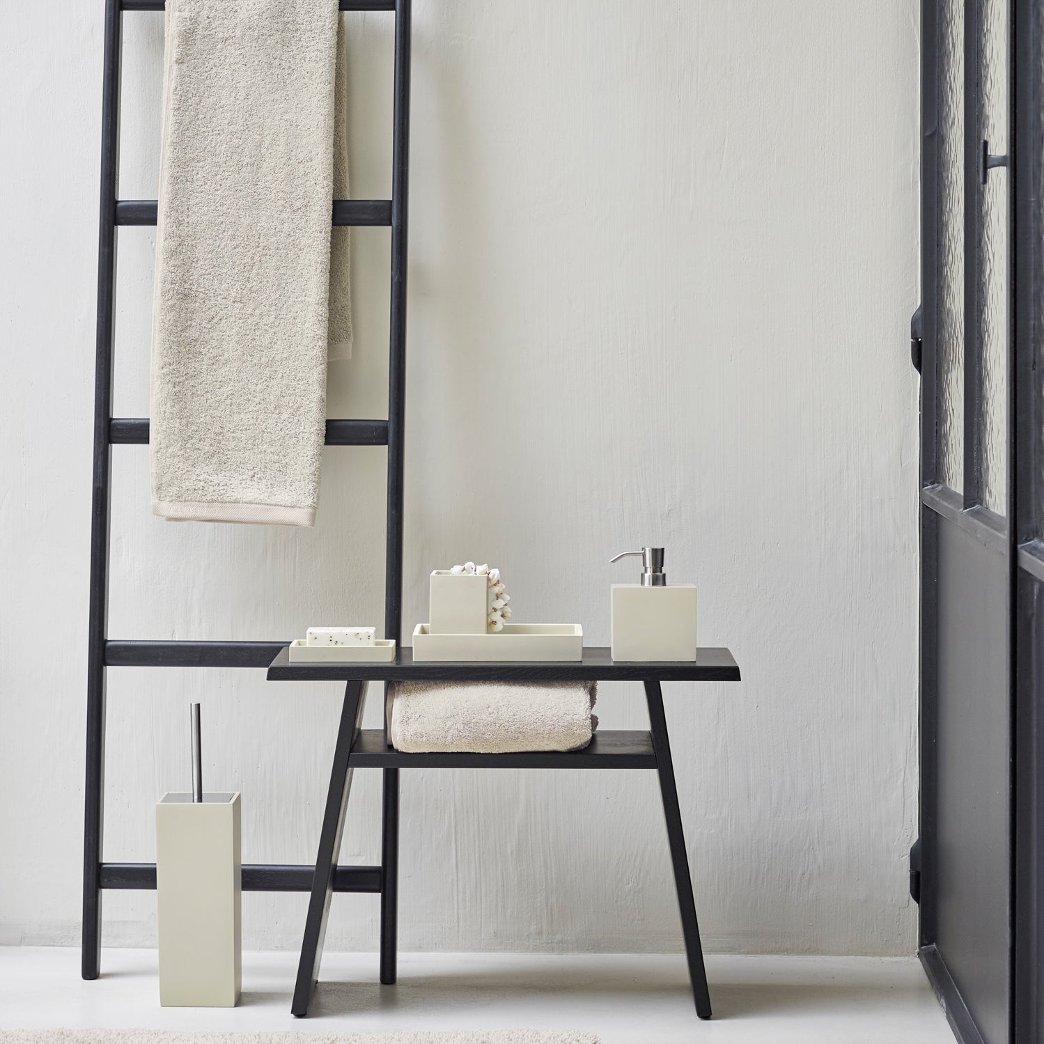 Aquanova Moon Toiletborstelhouder - Linnen