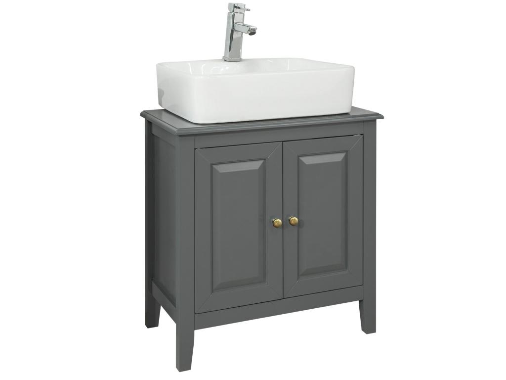 Armario para el Debajo del Lavado - 2 Puertas - L 60 x P 30 x H 62 cm FRG202-DG Confortzx