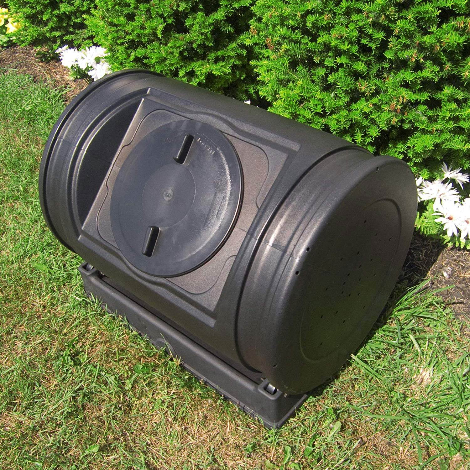 Good Ideas Compost Wizard Jr Outdoor Garden Compost Bin Container, Black - Image 6