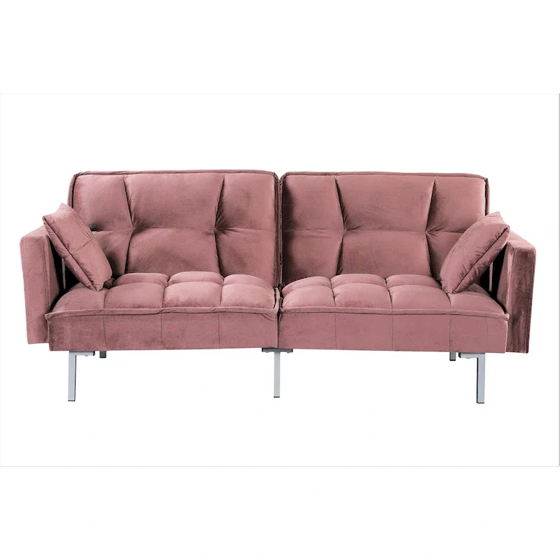 Bernal 75.6-Inch Velvet Sleeper Sofa Bed