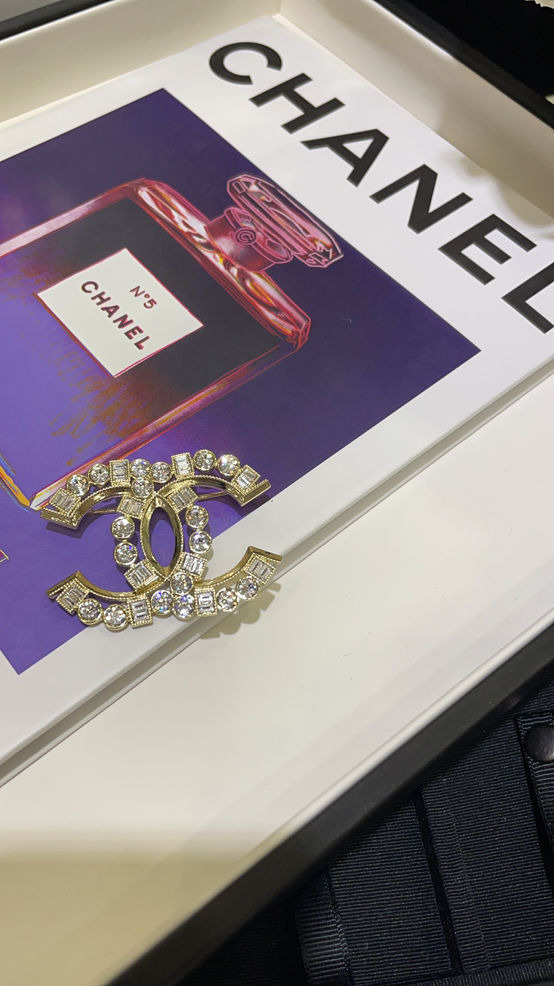 Chanel Sparkling Diamond CC Brooch - Original Replica Club