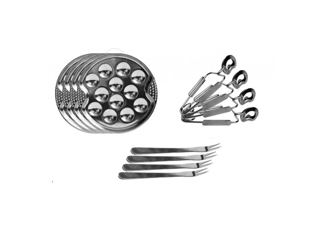 Servicio de caracol para 4 personas