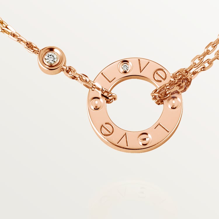 Replicate LOVE pendant, 2 diamonds(1:1 replica) - Original Replica Club