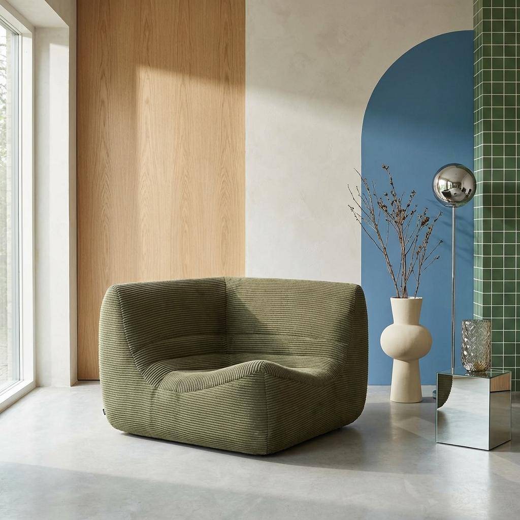 Sokol pana - Sillón esquinero de pana