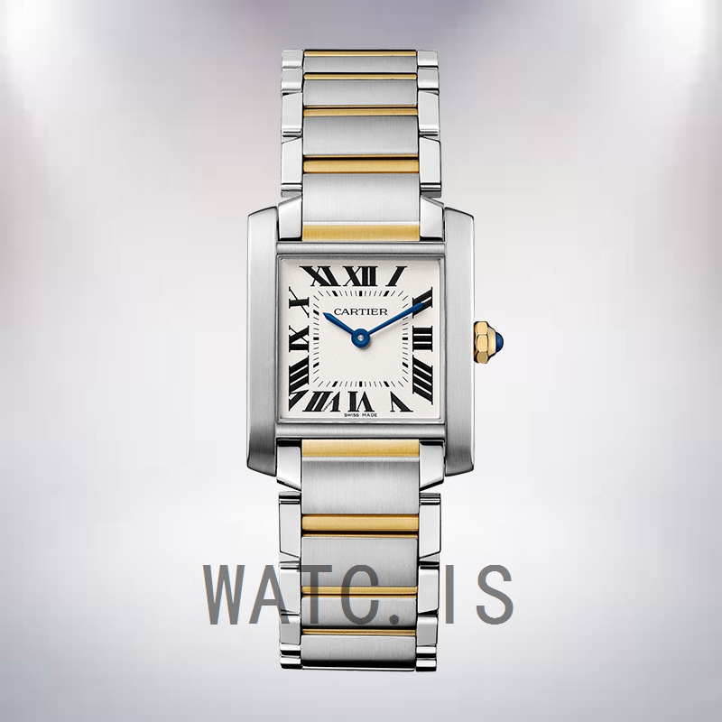 Cartier Tank Francaise Ladies W2TA0003 25mm Quartz White Dial