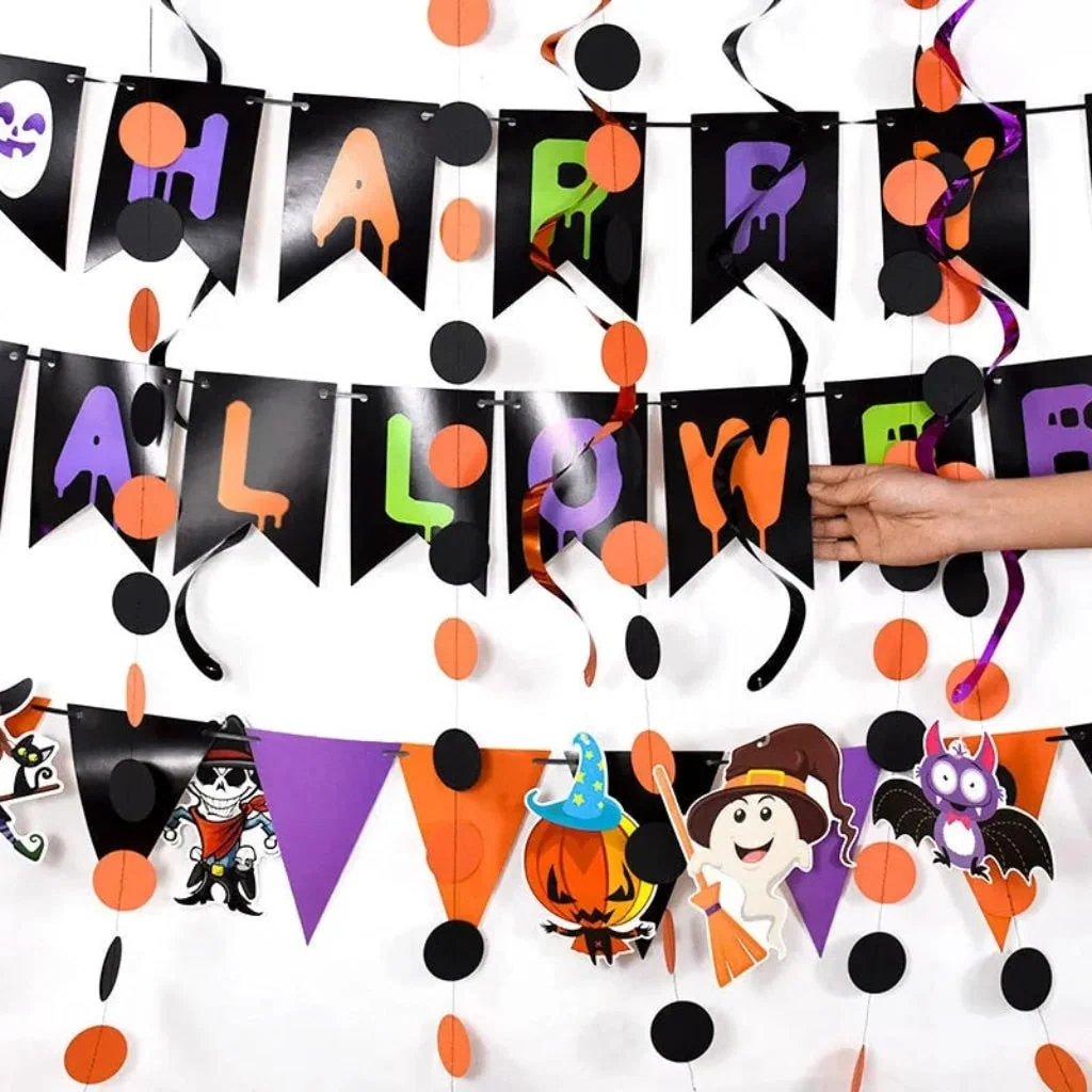 Halloween Decoration Banner Wall Hanging Party Decor - Image 3 Halloween Decoration Banner Wall Hanging Party Decor - Image 3