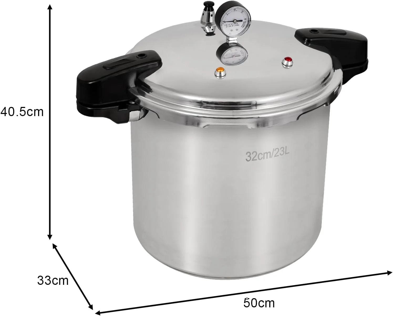 UNIFULL 24 Quart/23 Liter Pressure Cooker,Pressure Canner with Pressure Gauge,Pressure Relief Valve - 15 PSI,and Sealing Ring - Image 3