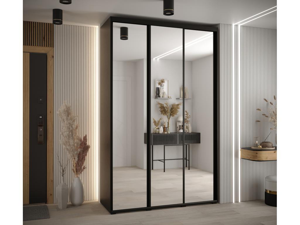 ARMARIO Abodeia 2 DE PUERTAS CORREDERAS 235 - 2/170/45 3 puertas Negro/Negro/Negro