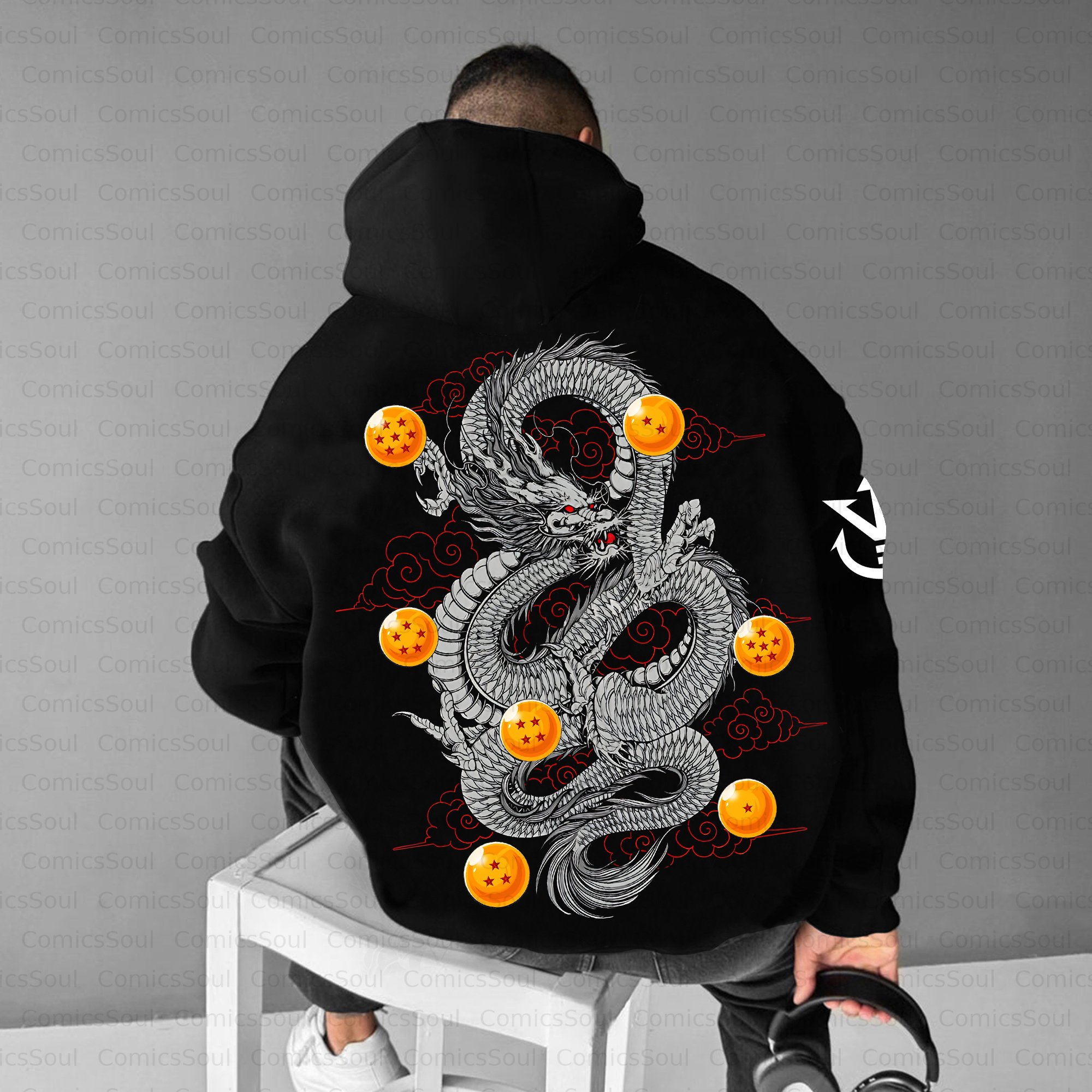 Unisex Anime Inspired Vintage Plush Hoodie