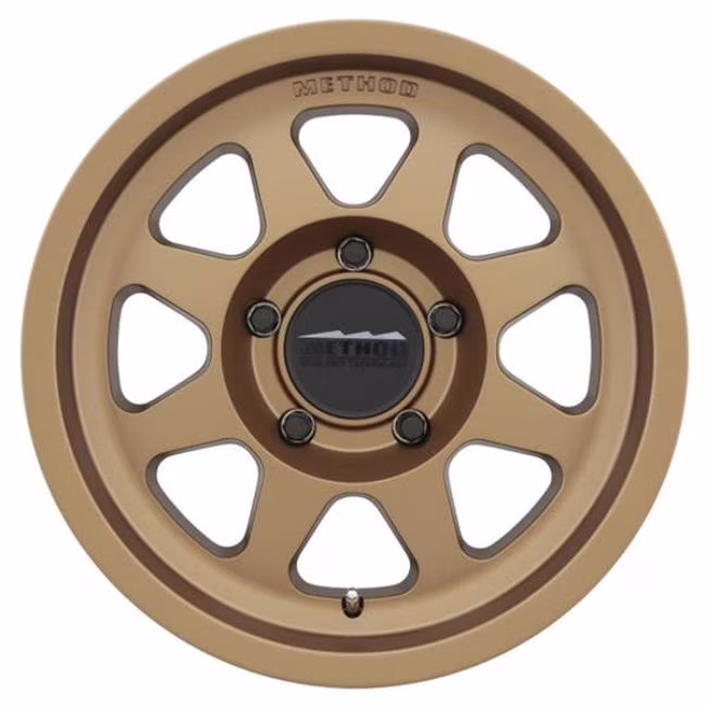 17 x 7.5 in. Plus 30 mm Offset 5 x 108 63.4 mm MR701 CB Method Bronze Wheel - image 1