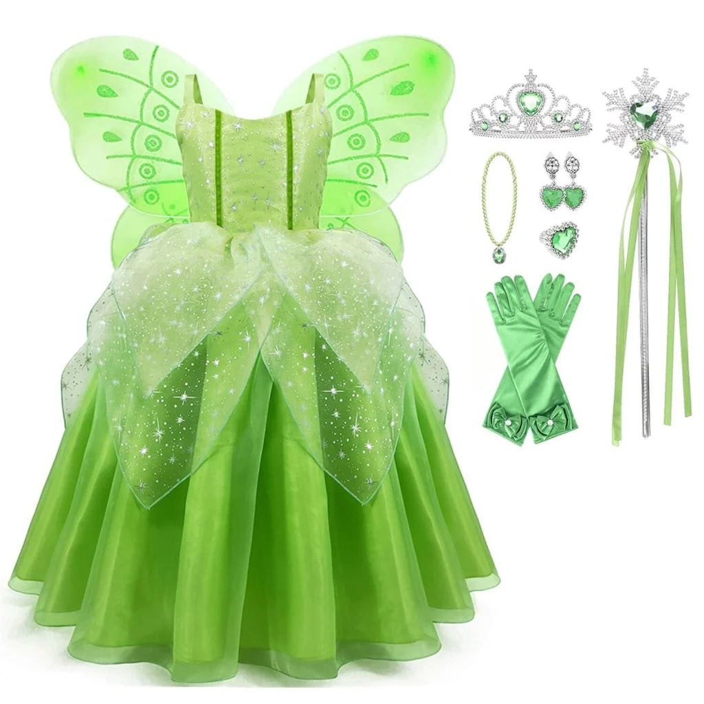 Halloween Costumes Girls Fairy Princess Dress Set - Image 3 Halloween Costumes Girls Fairy Princess Dress Set - Image 3