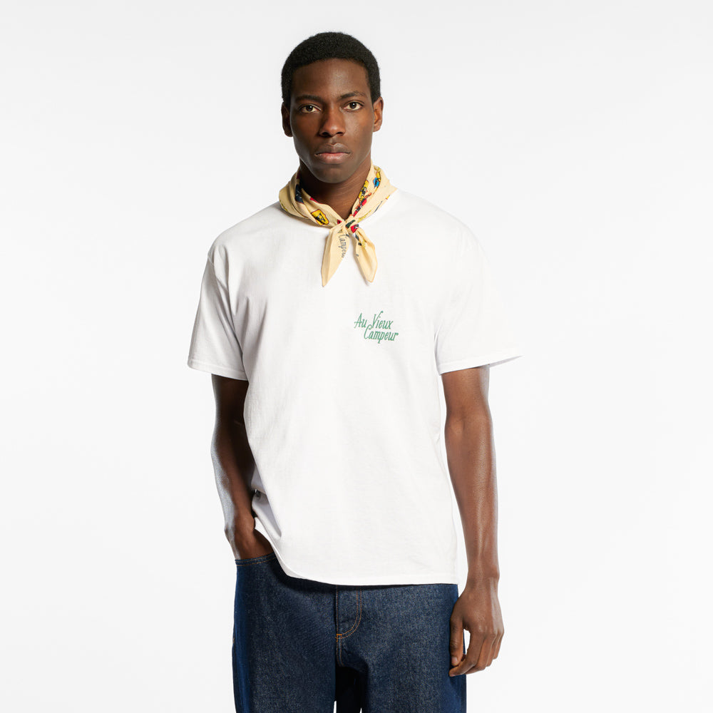 Au Vieux Campeur - T-shirt Manches Courtes Sommets - Blanc