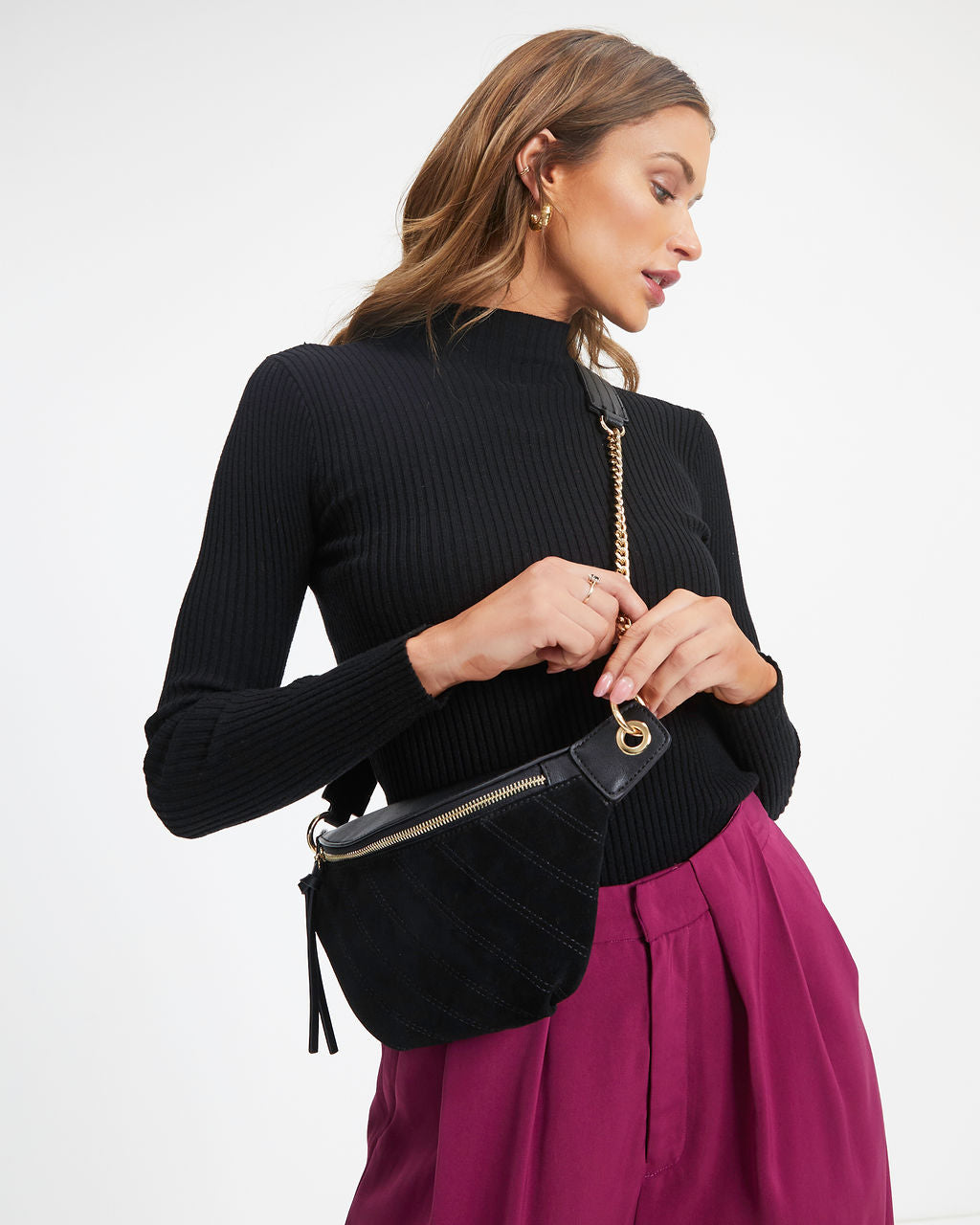Camila Belt Bag - Black - Se7enfashion
