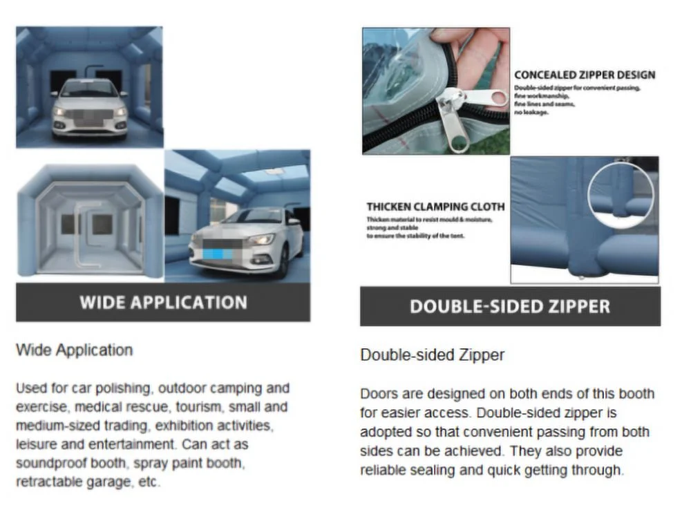 Inflatable Car Paint Spray Booth Work Tent With Filter System 26 x 15 x 10 Ft - Image 11 Inflatable Car Paint Spray Booth Work Tent With Filter System 26 x 15 x 10 Ft - Image 11
