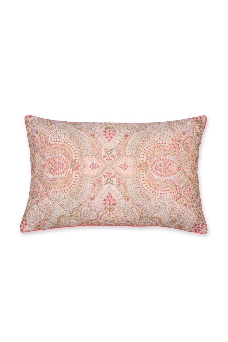 Quilted Cushion Moon Flower Light Pink