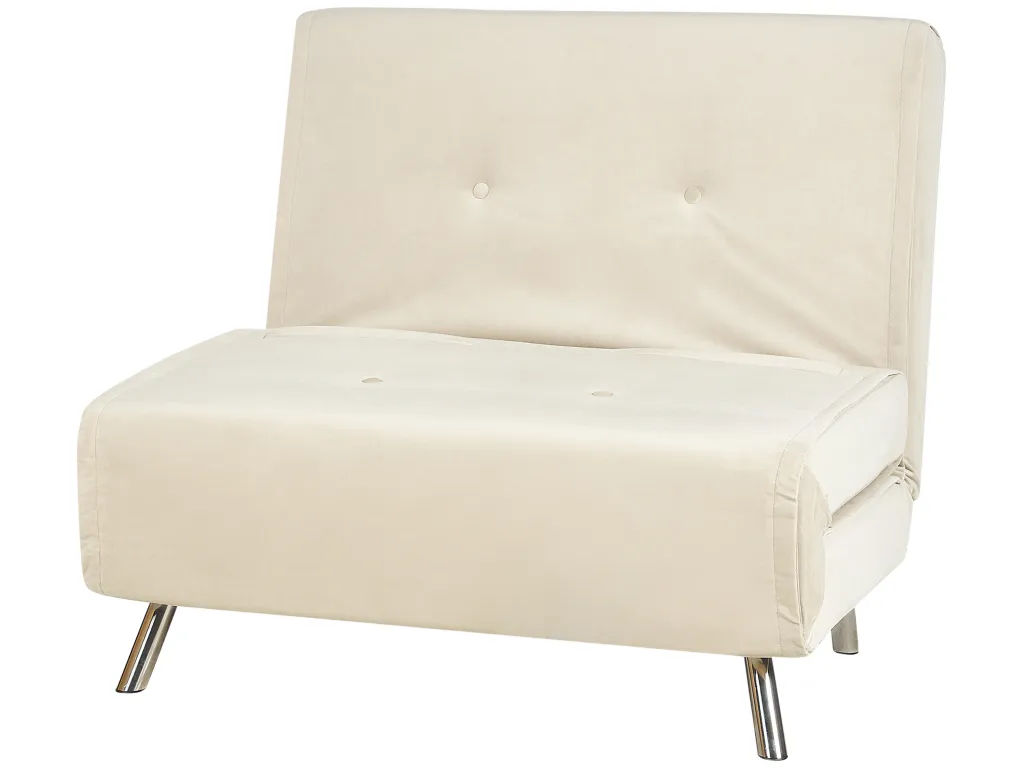 Sofá cama Decocasaes Crema Terciopelo bwfx08861