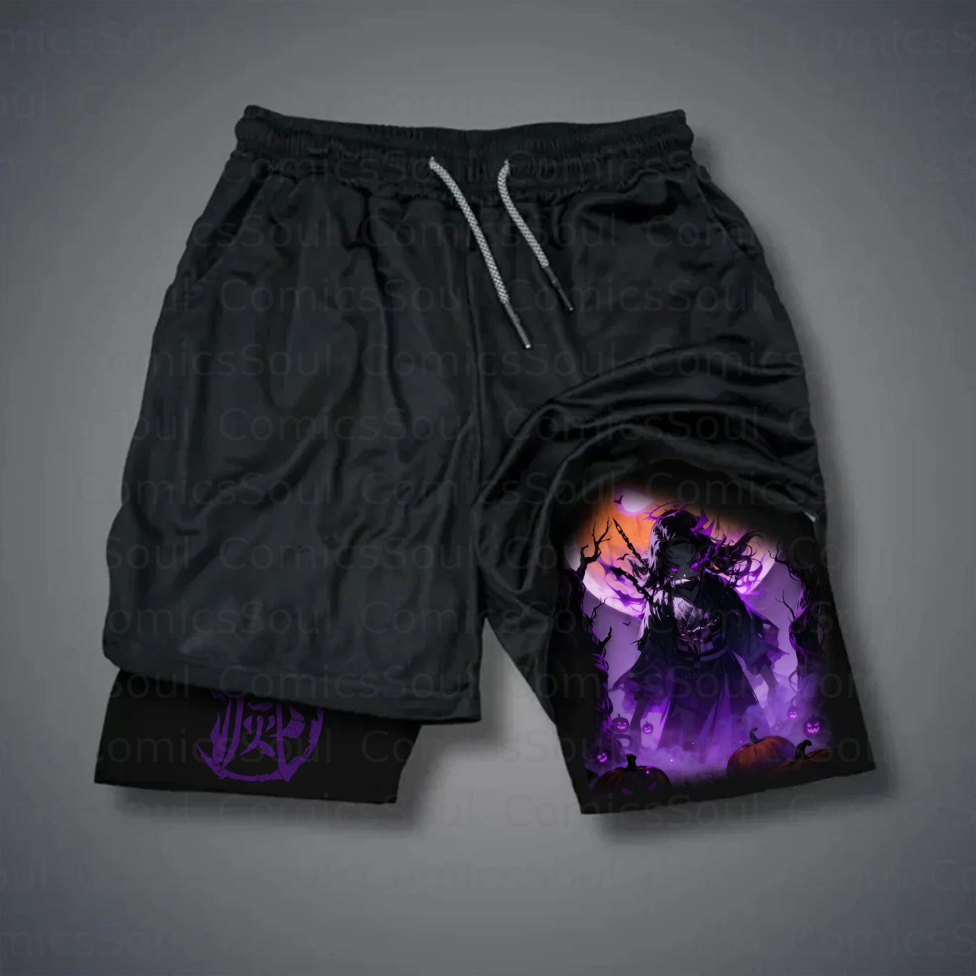Unisex Casual Halloween Anime Streetwear Shorts