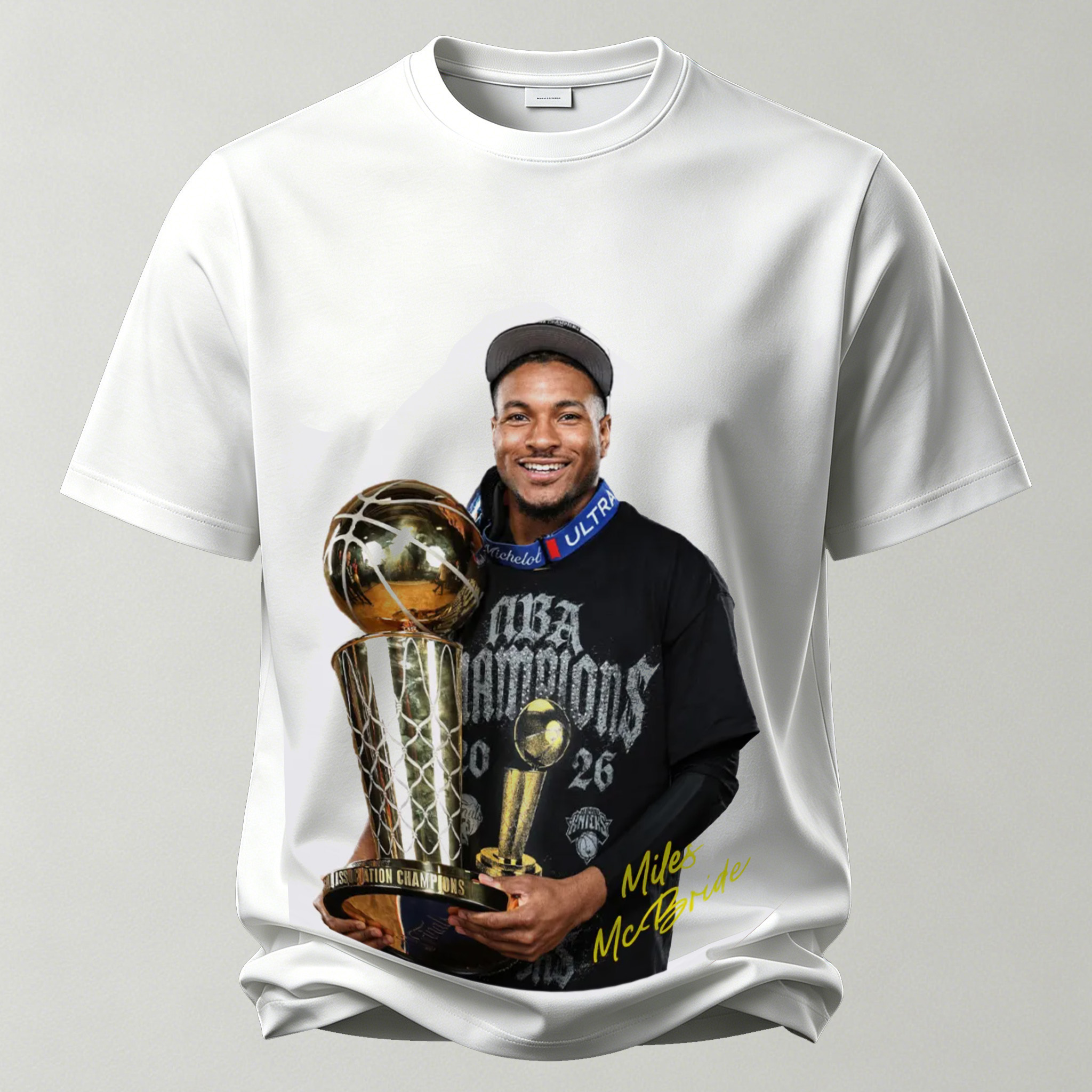 The Player Holds The Trophy Printed Unisex Oversized T-shirt