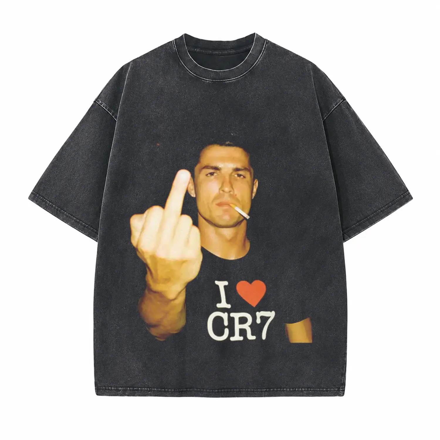Star Player Rebel Style Printed Unisex Washed T-Shirt
