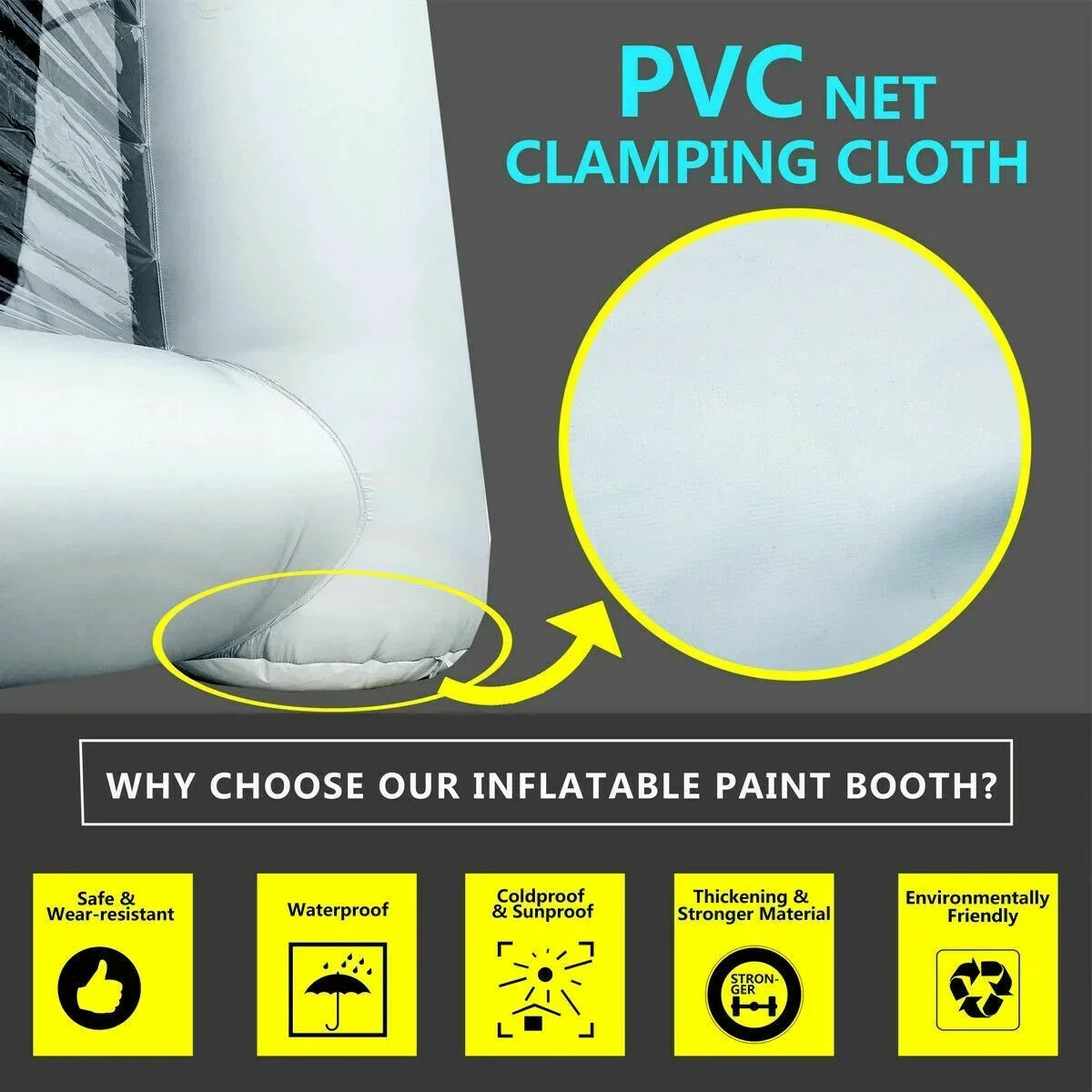 Inflatable Spray Paint Booth Tent 28X15X10FT With Two Blowers - 950W+280or380W - Image 9 Inflatable Spray Paint Booth Tent 28X15X10FT With Two Blowers - 950W+280or380W - Image 9