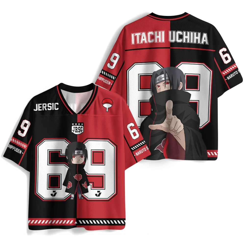 Naruto Anime Football Jersey TeeThreads Sustain the Scene with Custom Apparel