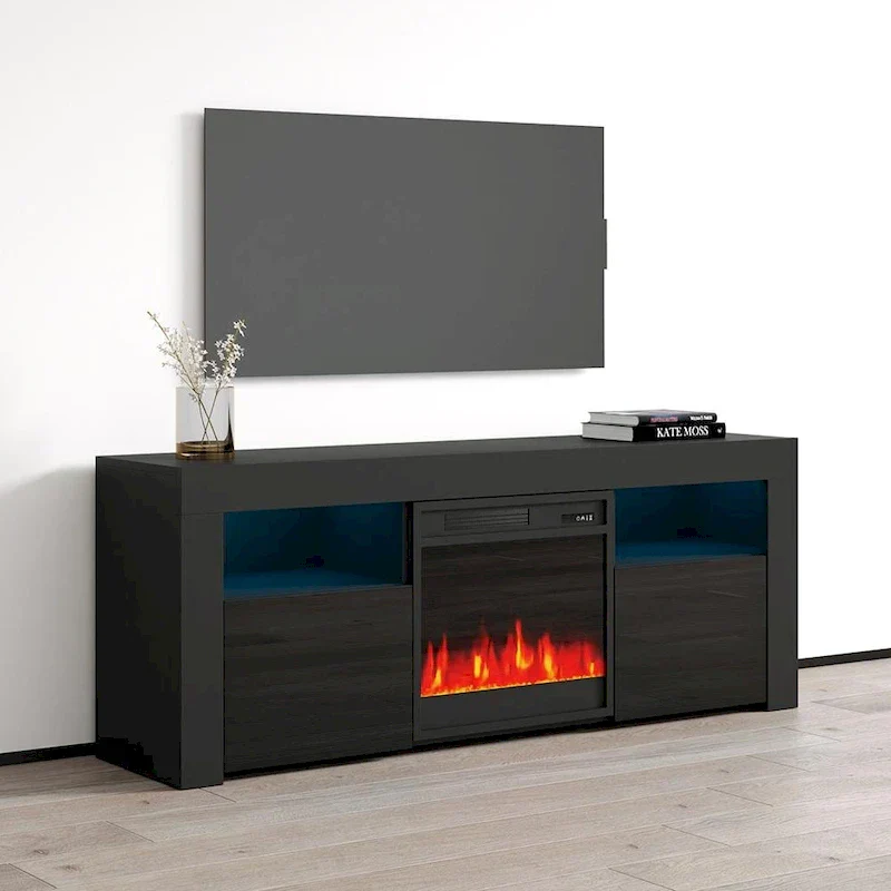 Copper Grove Qorasuv 58-Inch Electric Fireplace TV Stand