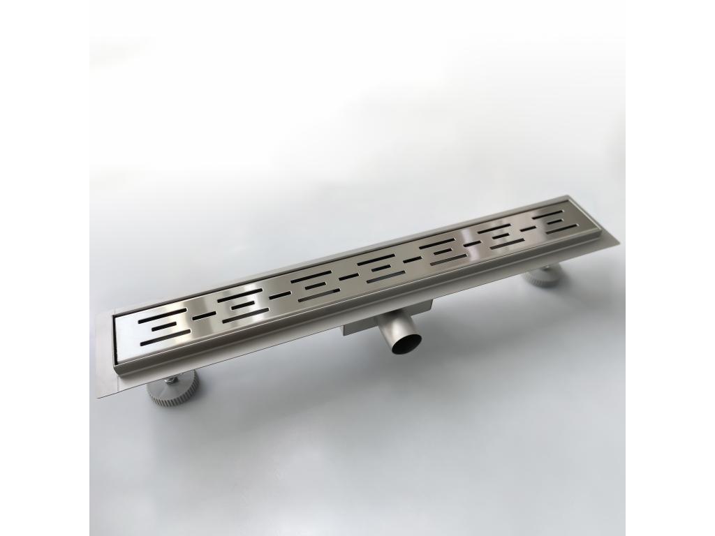 Desagüe de ducha Rejilla acero inoxidable para baño con sifón antiolores Plata 90cm