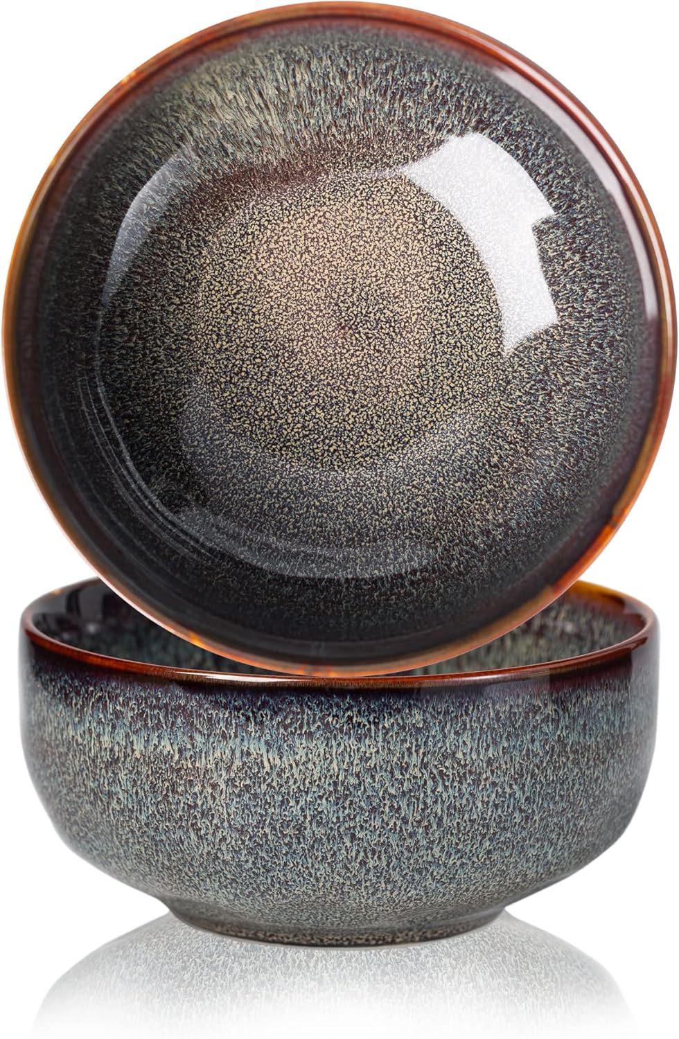 22 Ounce Serving Bowls Set - Ceramic Bowl Set of 2-5.75 inch for Salad, Soup,Cereal Bowls for Kitchen