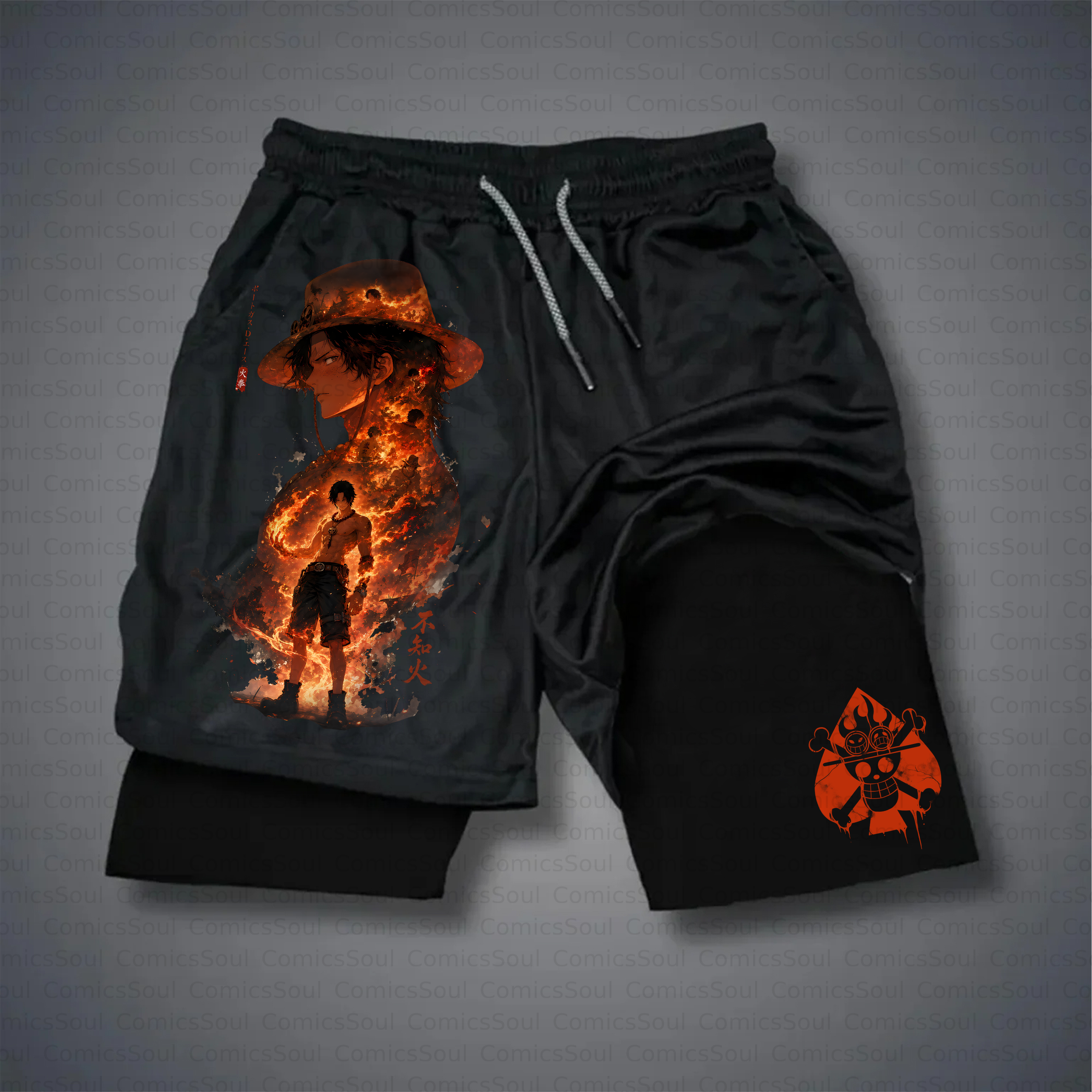 Unisex Casual Anime Style Shorts