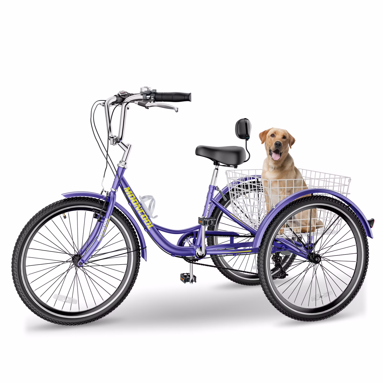FICISOG 7 Speed Adult Tricycle for Women, 20/24/26 Inch Adult Trike with Basket, 3 Wheel Bikes for Adults Seniors, Cruise Trike for Shopping Picnic - Image 5