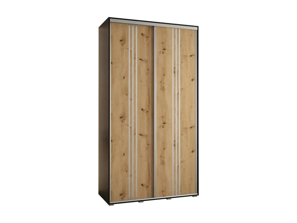 ARMARIO Luxmbls 6 DE PUERTAS CORREDERAS 235.2/140/45 2 puertas (Negro/Artisan/Plata) 39776TMMW