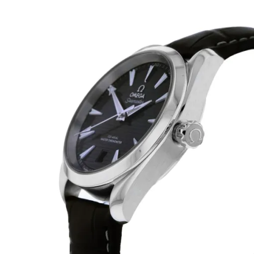 Omega Seamaster Aqua Terra Men Automatic Black Leather Watch O22013382001001