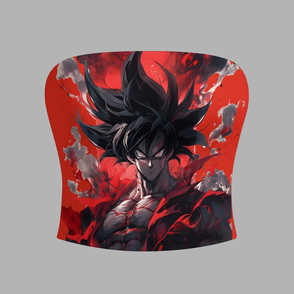 DRAGON BALL Strapless Top  & Elasticated Trousers Two-Piece Set