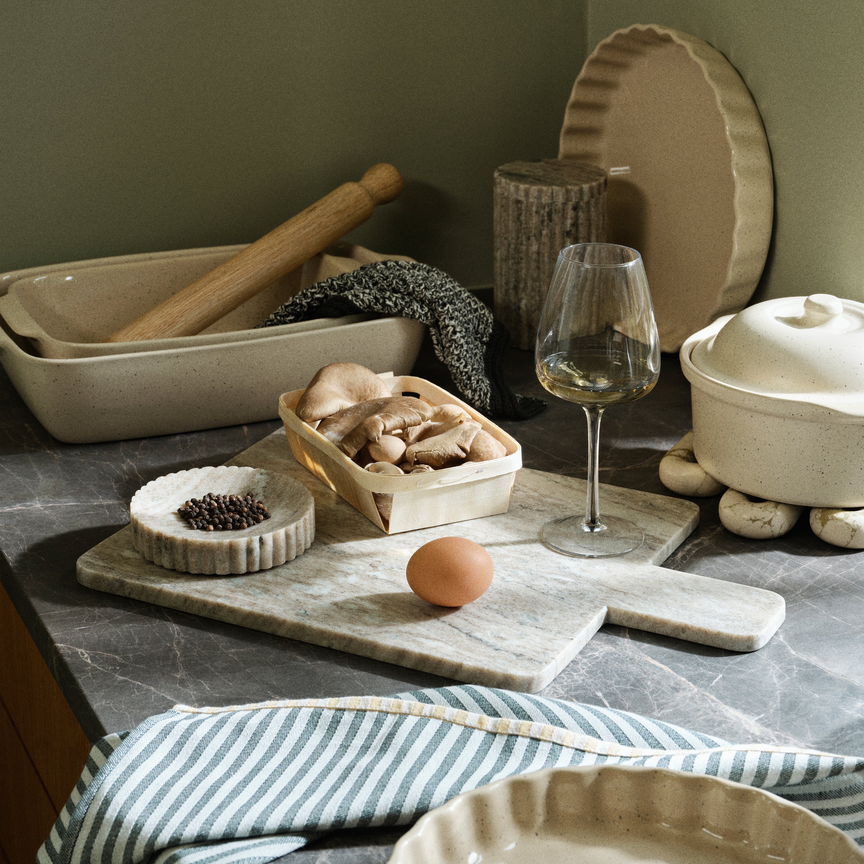 Broste Copenhagen Adam Snijplank 30 x 45 cm - Bruin