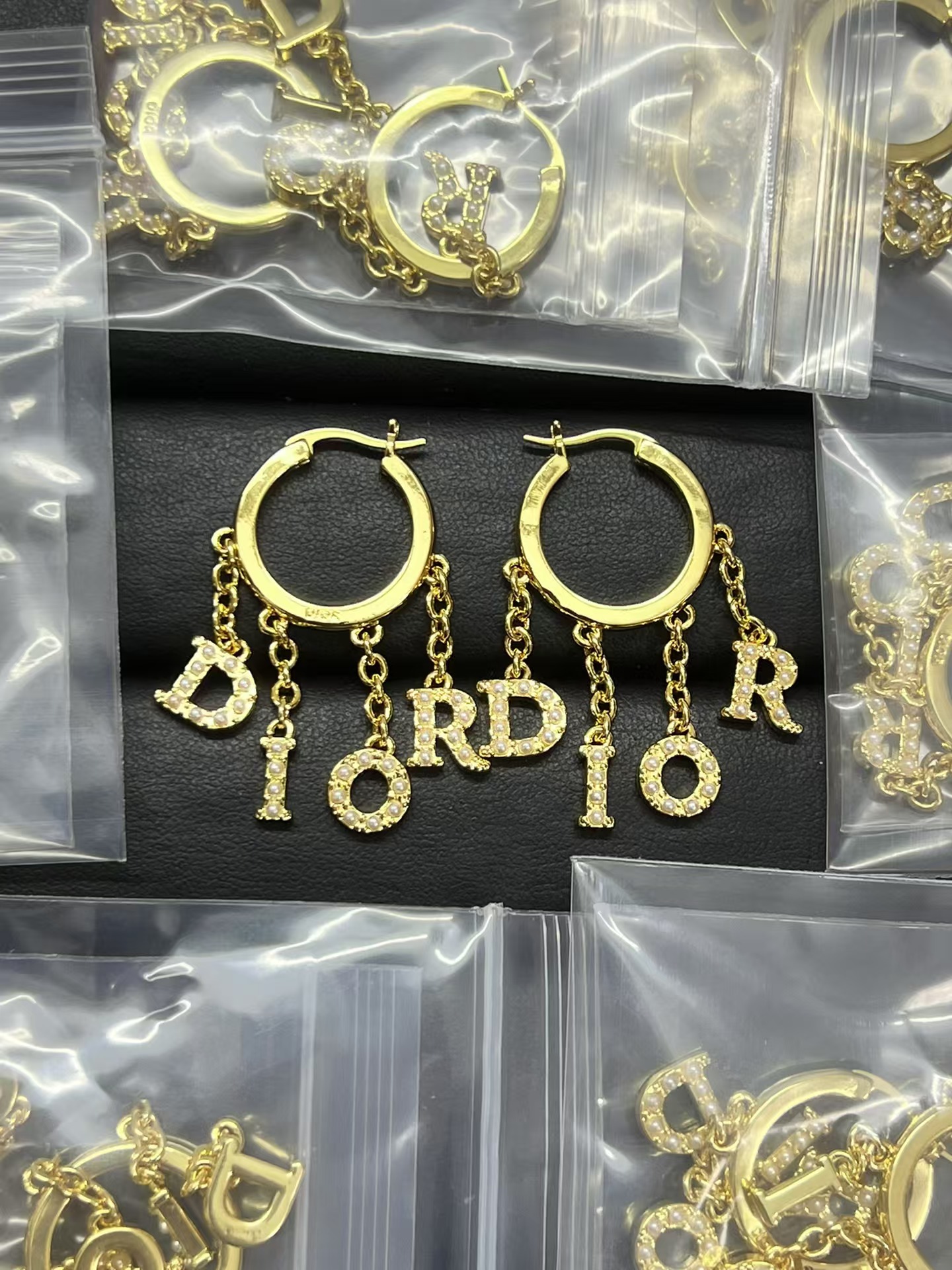 Dior Letter Tassel Earrings - Original Replica Club