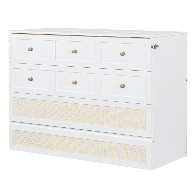 Nestfair Full-Size Murphy Bed with Spacious Drawers