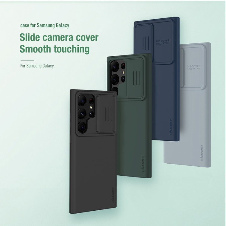 2024 New Sliding Camera Cover Liquid Silicone Rubber Phone Case For Samsung - Environmentally Friendly Materials