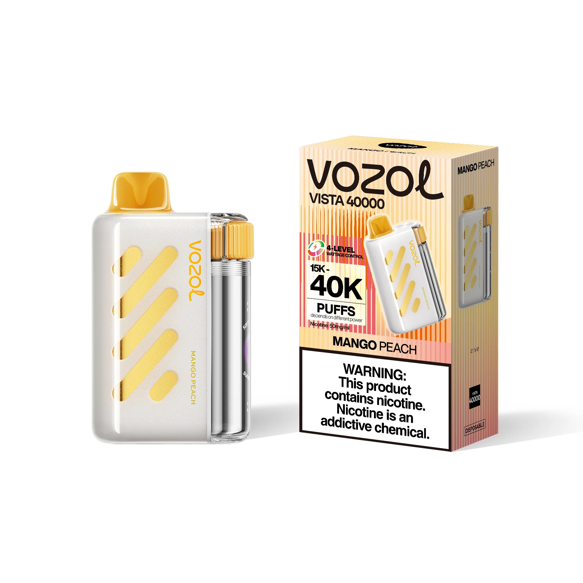 VOZOL VISTA 40K kertakäyttöinen sähkötupakka (kaikki maut)