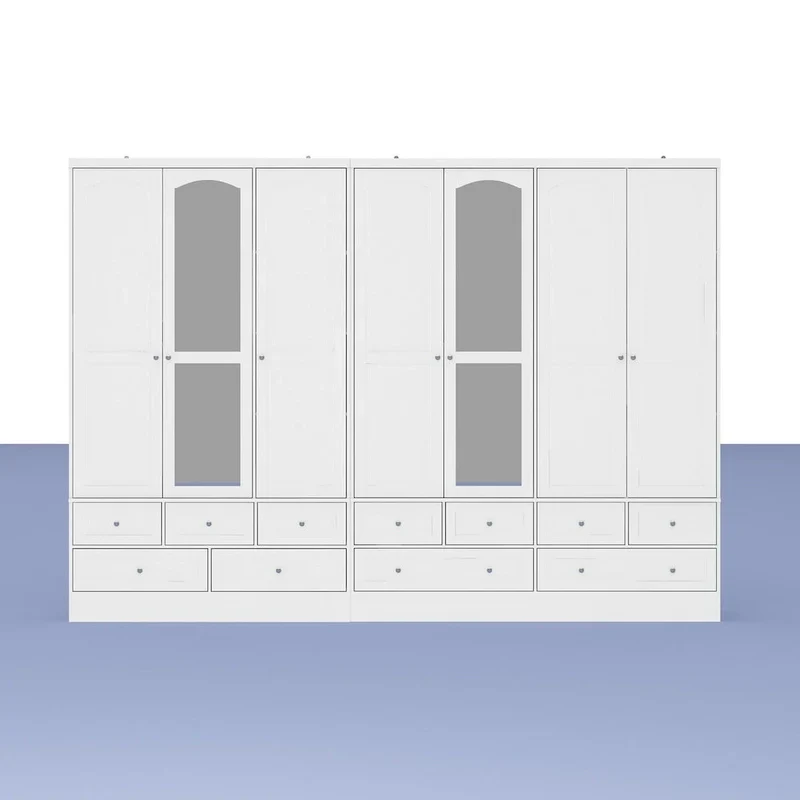 78.7H Combo Twin Wardrobe Set: Stylish and Functional Armoires for Your Closet