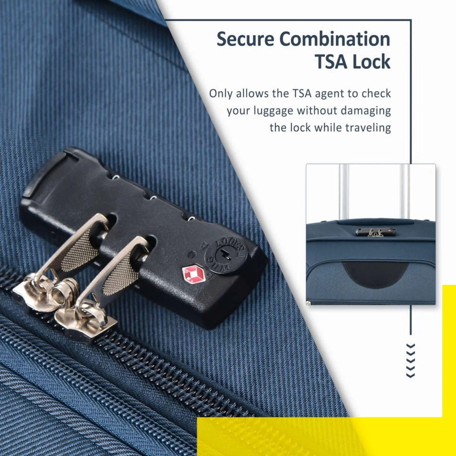 Softside Luggage Expandable 3 Piece Set Suitcase Upright Spinner Softshell Lightweight Luggage Travel Set - Image 28