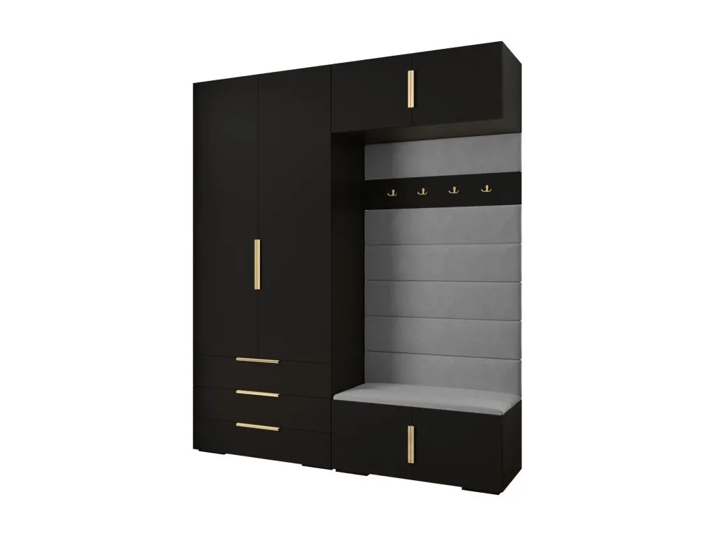 Kavehomedeco 4 armario con puertas batientes 236.7/200/47 SDTF53809