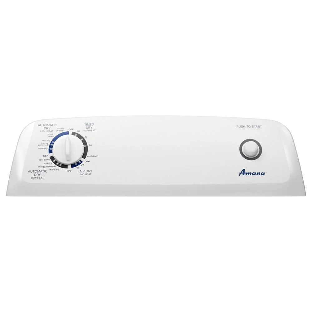 Amana 6.5 cu ft 240 mV White Electric Automatic Dryer - Image 3