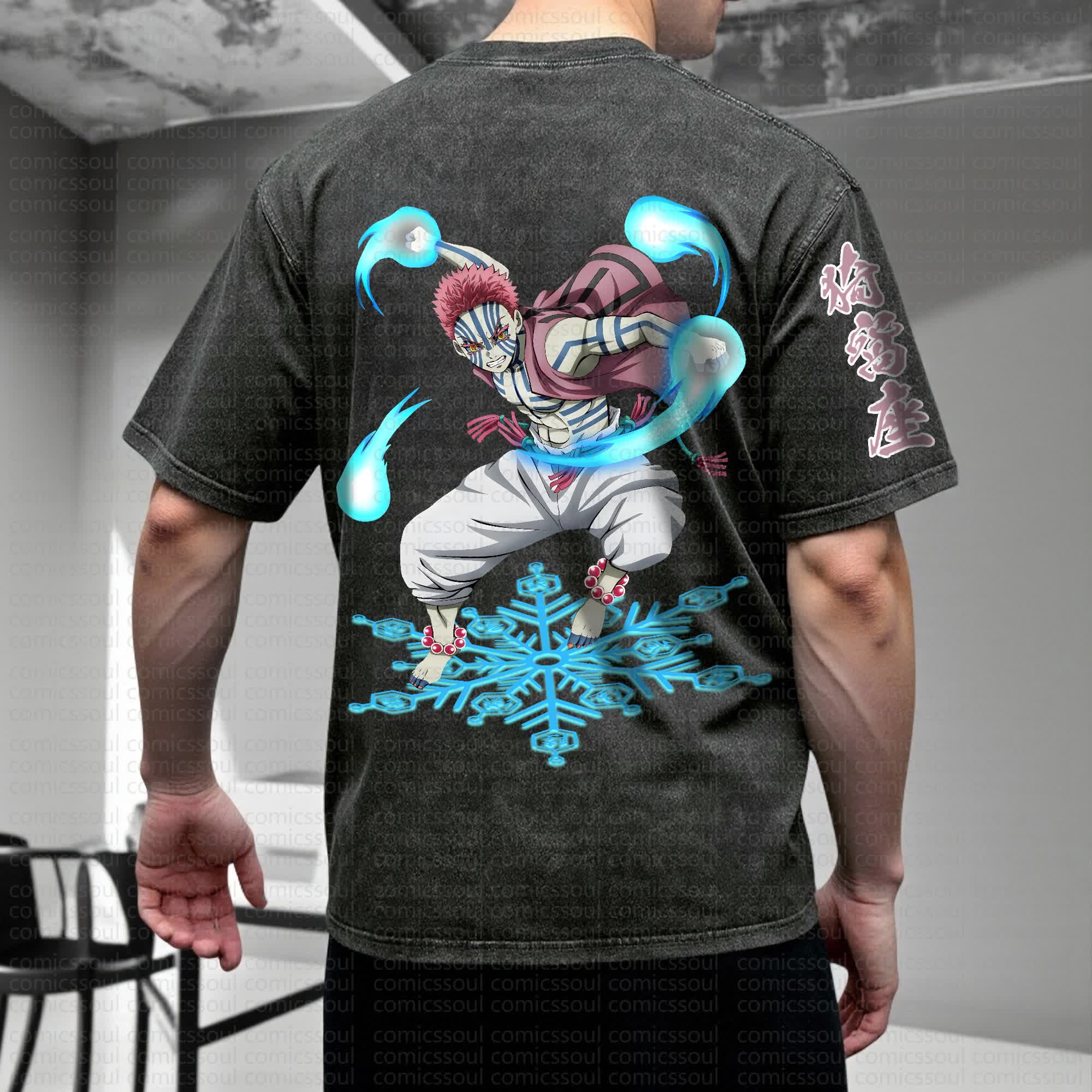 Unisex Anime Inspired Vintage Washed T-Shirt丨Comicssoul