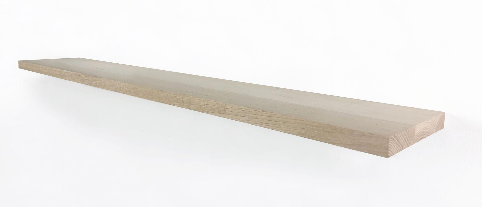 WoodBrothers Eikenhouten zwevende wandplank recht 170x30x2,5cm