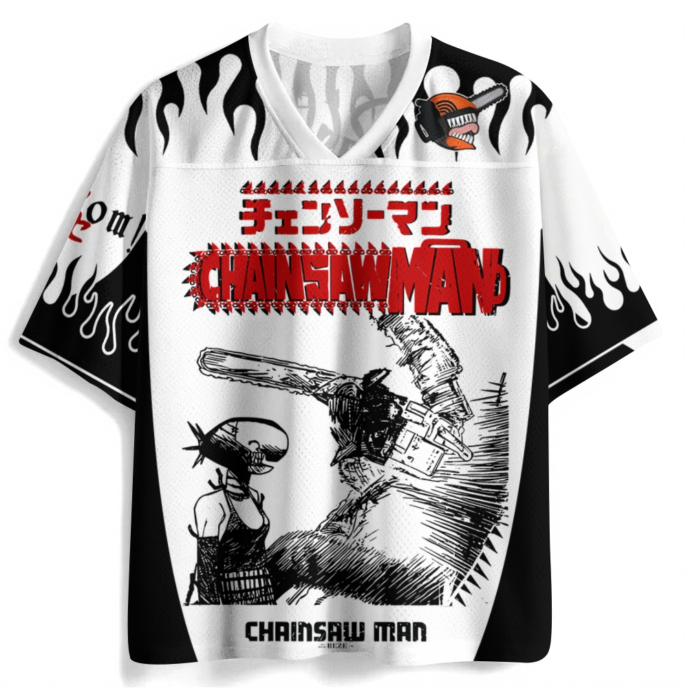 Chainsaw Man Anime Football Jersey