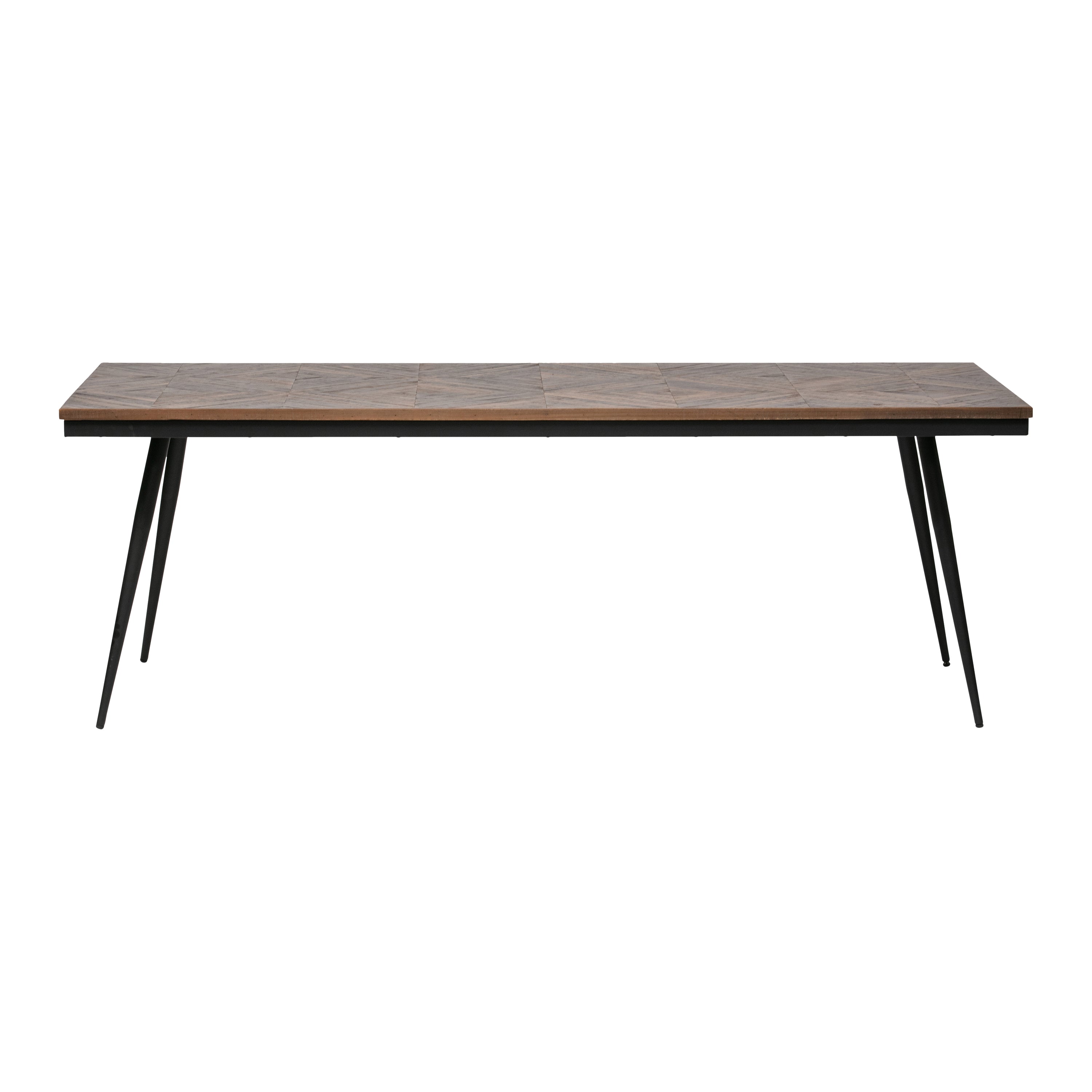 WOOOD Rhombic Eettafel - 220 x 90 cm - Bruin