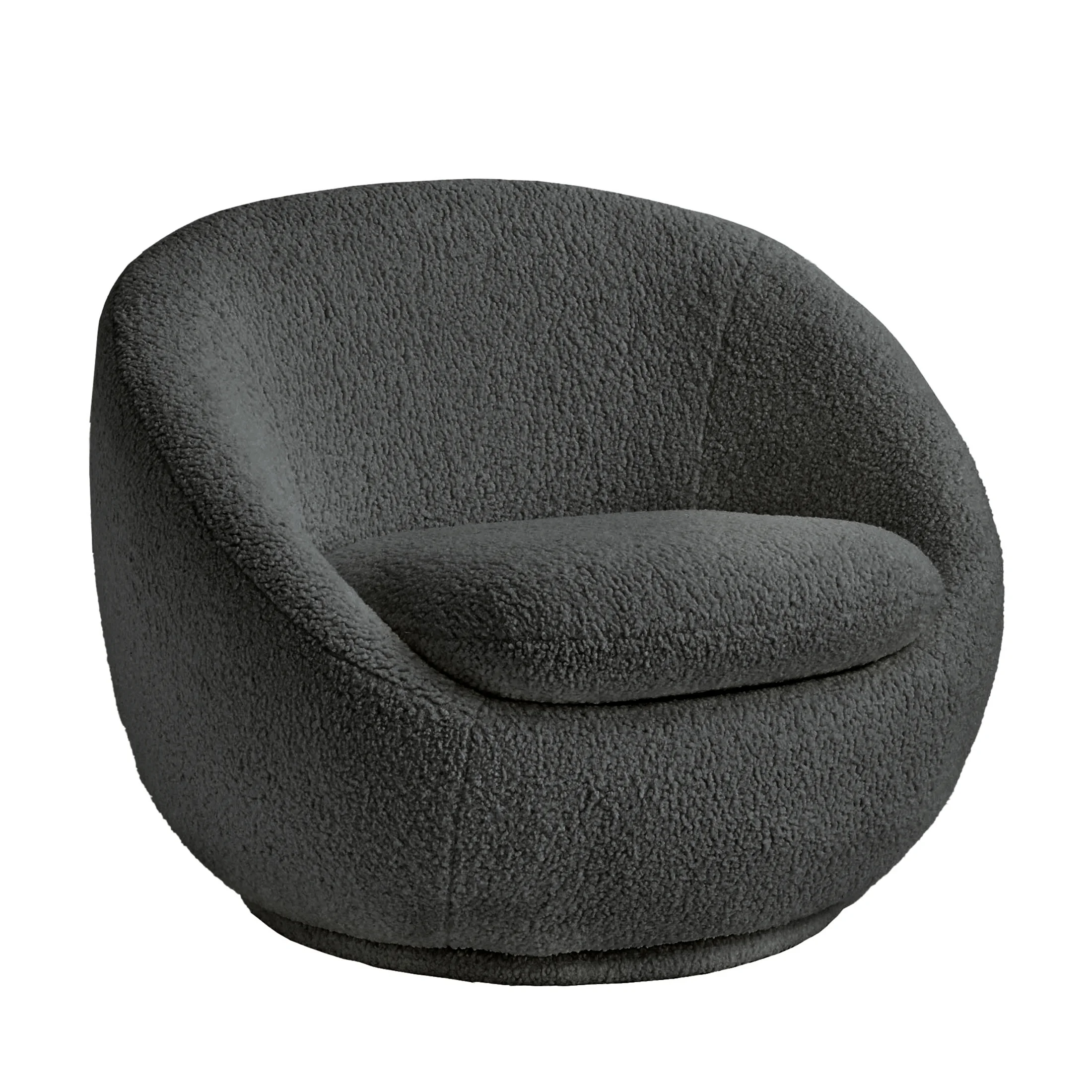Better Homes & Gardens Mira Swivel Accent Chair, Cream Shearling - Image 59