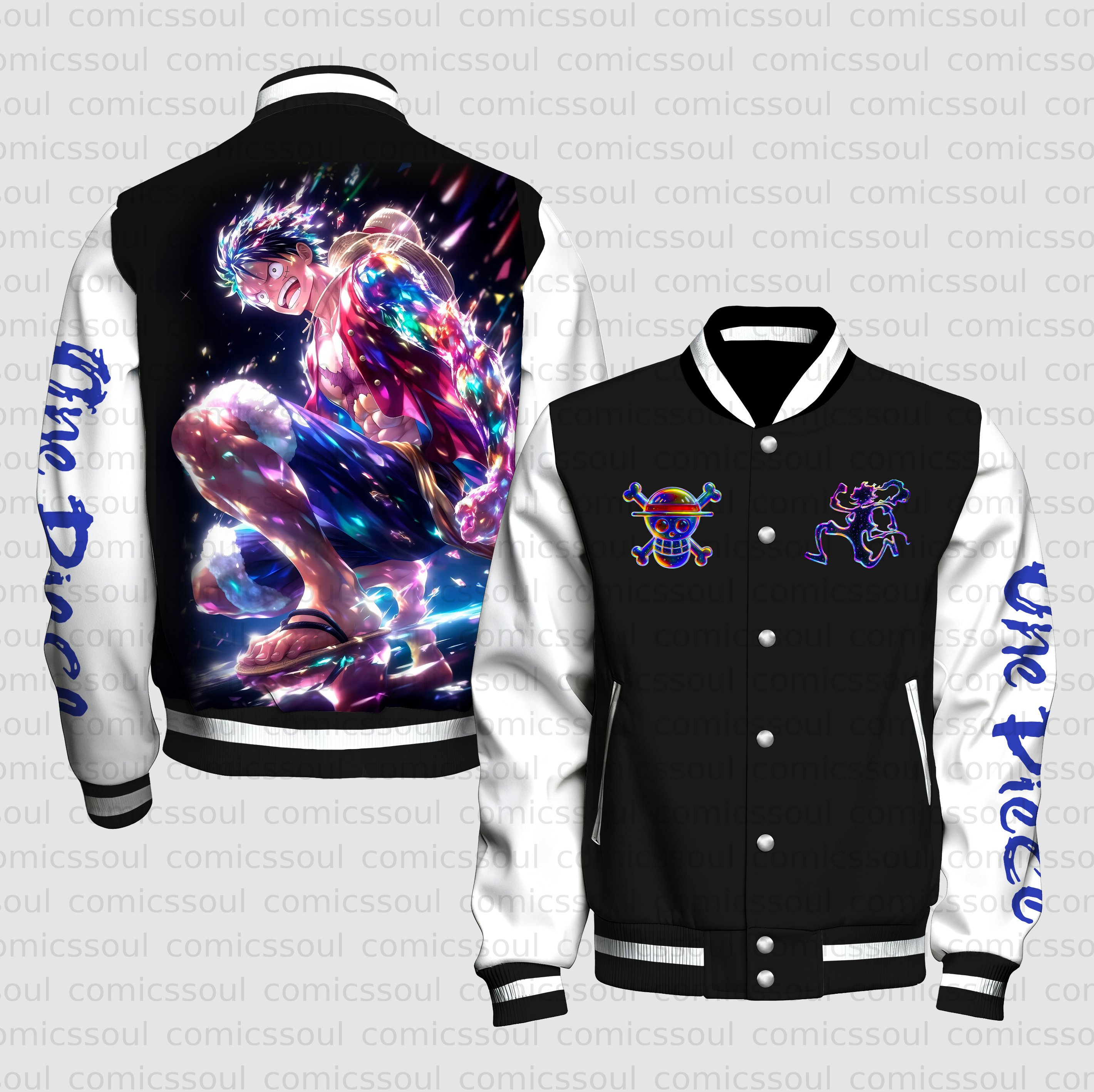 Unisex Vintage Anime Graphic Jacket