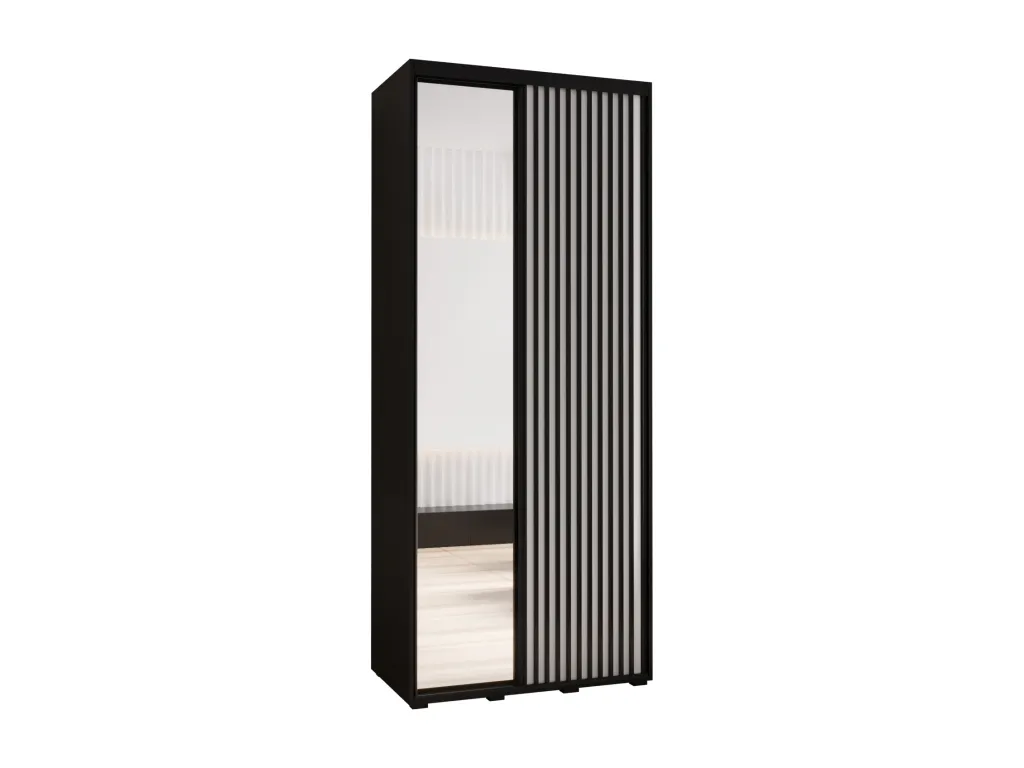 ARMARIO Luxmbls 2 DE PUERTAS CORREDERAS 235.2/100/60 2 puertas (negro/blanco) 53373ZFEV