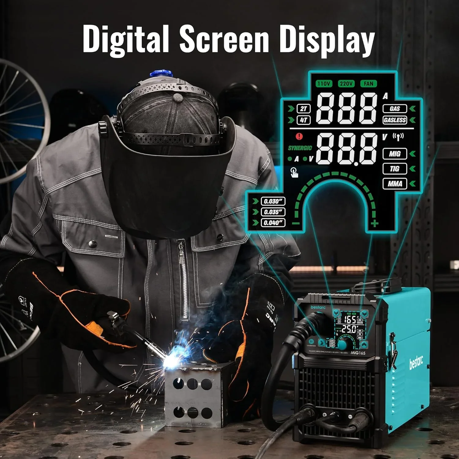 bestarc 145A 3-in-1 MIG Welder, 110V/220V - MIG145-9GEN-110/220V, MIG145-1122 - Image 17 bestarc 145A 3-in-1 MIG Welder, 110V/220V - MIG145-9GEN-110/220V, MIG145-1122 - Image 17